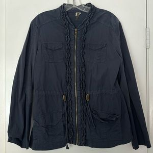 XCVI Navy lightweight jacket size Large